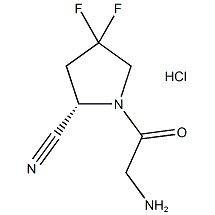 (S)-1-(2-Aminoacetyl)-4,4-difluorpyrrolidin-2-karbonitriltrifluoracetát Č. CAS:1448440-51-4