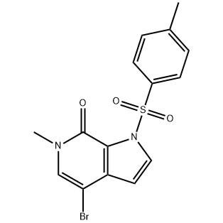 4-brom-6-methyl-1-tosyl-1H-pyrrolo[2,3-c]pyridin-7(6H)-on CAS č. :{10}}{101}